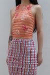CONSTANÇA ENTRUDO Hand Woven Coral Lace Top SS23_TOP02